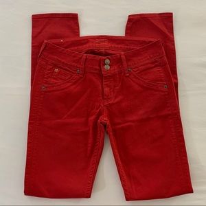 Hudson Collin Skinny Red Jeans NWOT